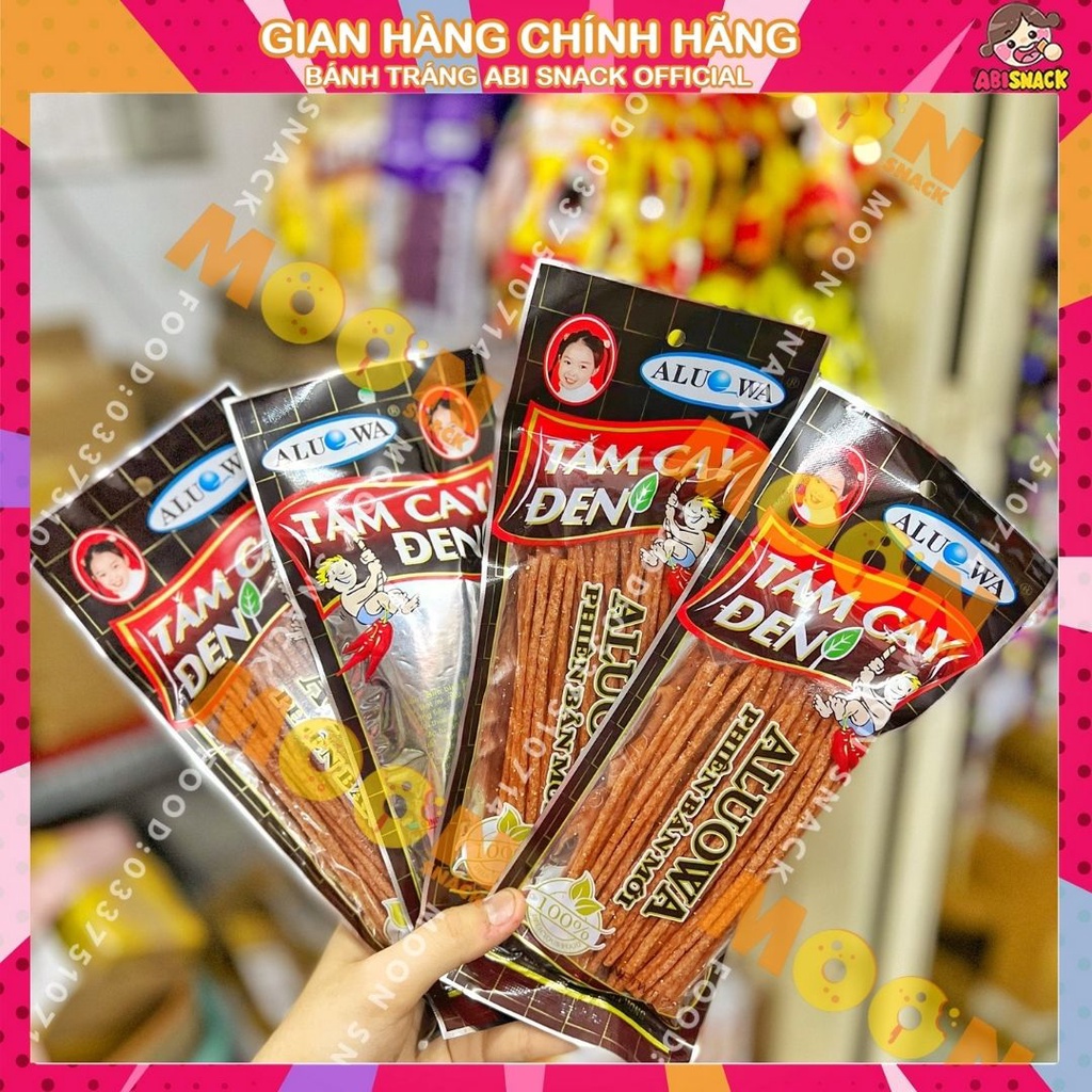 Lẻ 1 gói tăm que cay đen Aluowa Phiên Bản Mới gói 26g tăm cay việt nam đồ ăn vặt cổng trường