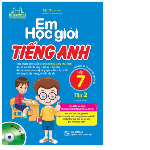 Sách - Em Học Giỏi Tiếng Anh Lớp 7 -2 Tập + Bài Tập Tiếng Anh Lớp 7( tặng bút)