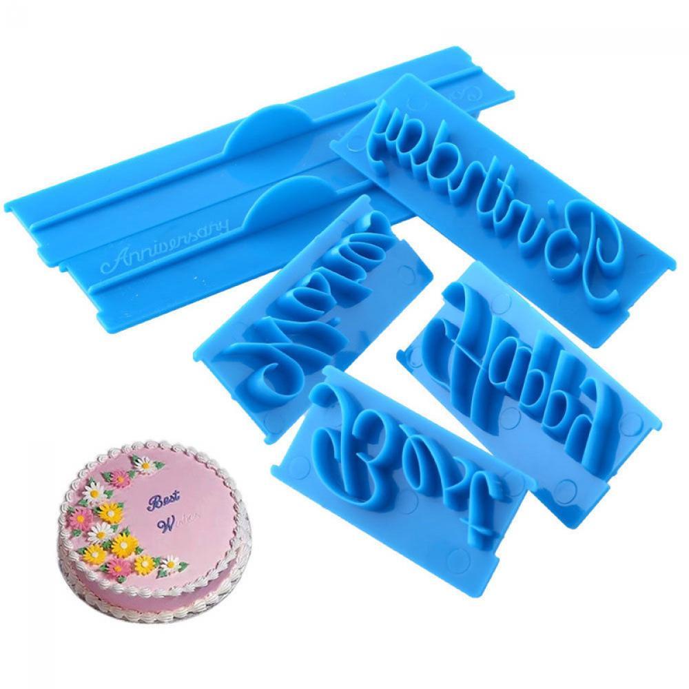 BORAG Set 6 Khuôn Trang Trí Bánh Sinh Nhật