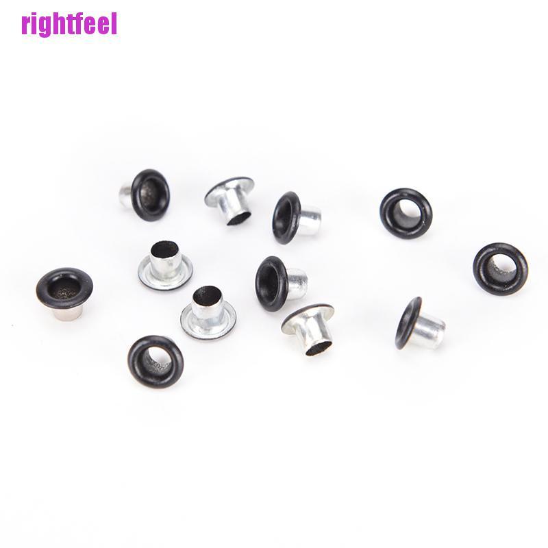 Rightfeel 100pcs 3mm Scrapbook Eyelet Random Mixed Color Metal eyelets For DIY clothes New