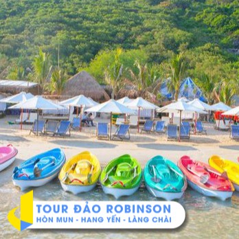 NHA TRANG [E-Voucher] - Tour Đảo Robinson – Hòn Mun – Hang Yến – Làng Chài (Gói cơ bản)