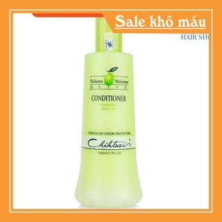 Dầu xả siêu mượt tóc khô chihtsai volume moisture olive conditioner 500ml