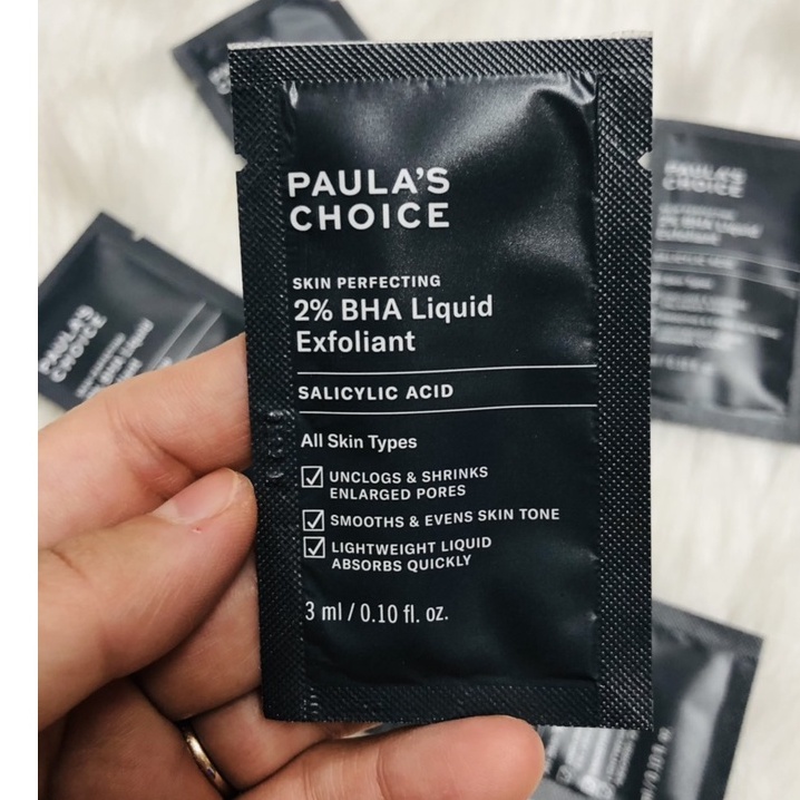 [AUTH 1000%] Sample mẫu thử Paula's Choice BHA 2% - Tẩy tế bào chết Paulas Choice 2% BHA Skin Perfecting Liquid 3ml
