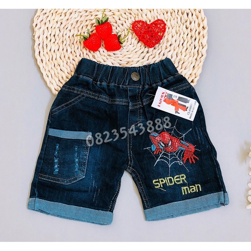 quần jean lửng và jean đùi bé trai ( size 7-17kg)