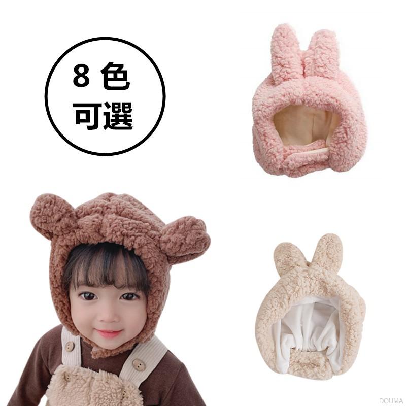 Mũ trùm đầu có khăn choàng cổ dễ thương giữ ấm mùa đông cho trẻ em