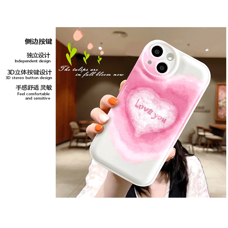 Ốp Điện Thoại Silicon Trong Suốt Có Túi Khí Hình Trái Tim Cho iPhone 12Pro 13 11 8p xr xs