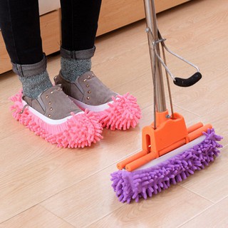 Bọc giày bằng vải microfiber sợi tua để lau nhà