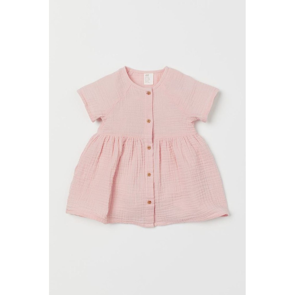 Váy HM BG Muslin màu Hồng Pastel cực xinh