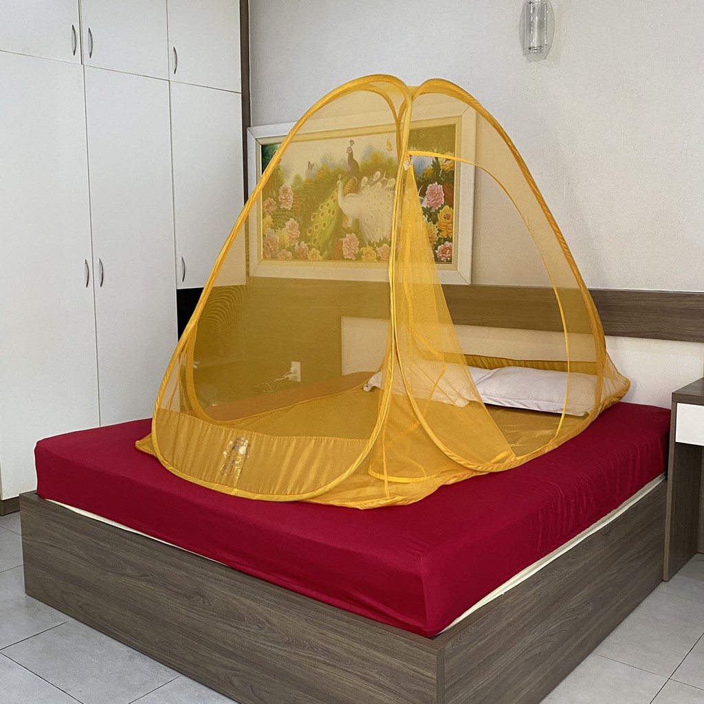 Mùng Ngủ Tự Bung dành cho 2 người Size 1.2m x 1.9m - Hàng Xuất Khẩu, Bảo hàng 18 tháng