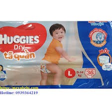 Tã quần Huggies M40/L36/XL32/XXL28