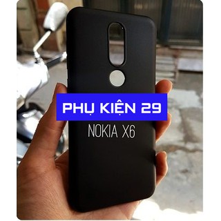 [Nokia X6/Nokia 6.1 Plus] Ốp lưng silicon dẻo đen cao cấp Henyou