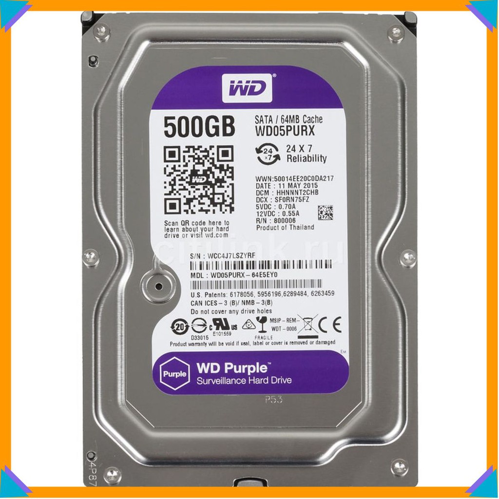 Ổ cứng 500gb Purple bảo hành 24 tháng