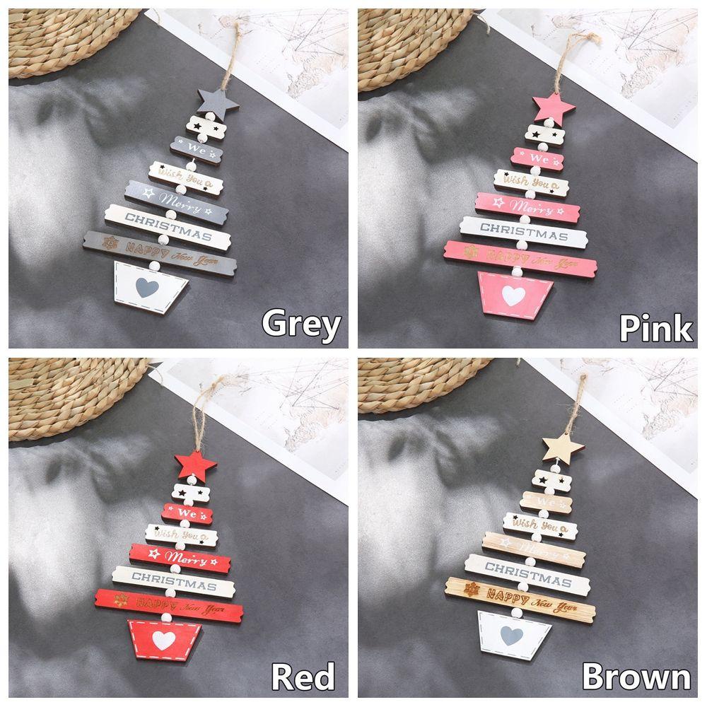 ZAIJIE24 Miếng Gỗ Trang Trí Giáng Sinh