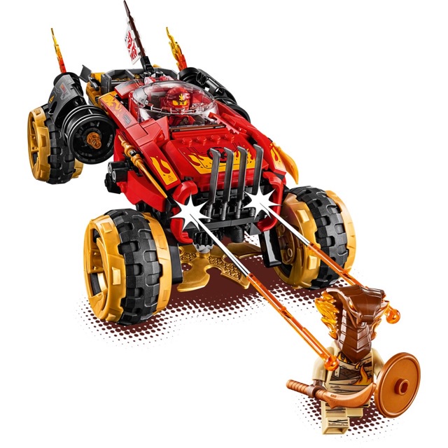 Lắp Ráp Xếp hình Lego Lari 11330 : Xe Ninja Siêu chiến xa Katana 4x4