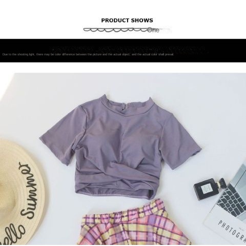 Bộ Đồ Bơi Hai Mảnh Họa Tiết Sọc Caro Phong Cách Quyến Rũ Cho Nữ