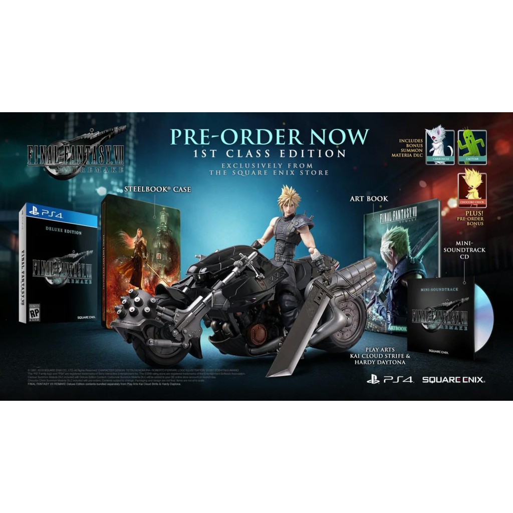 Đĩa Game PS4 Final Fantasy VII Remake Deluxe Edition EU