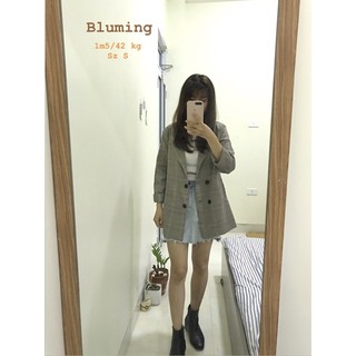 Áo blazer kẻ Hàn Quốc có sẵn