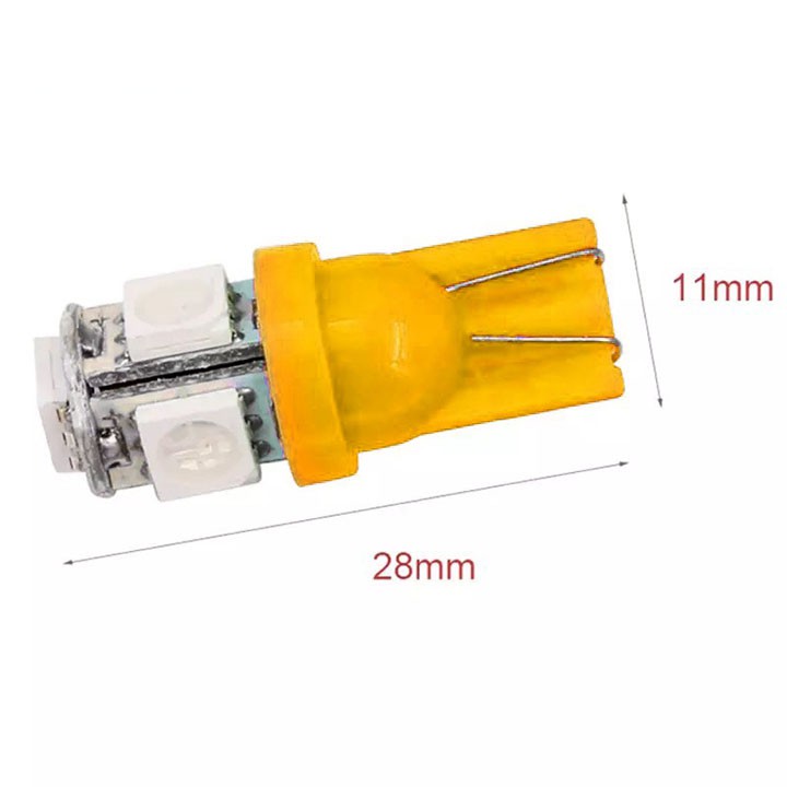 Xi Nhan Led 5 Tim Chân T10 Gắn Xe Máy