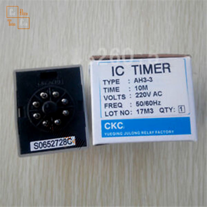 Rơ le, Relay thời gianTimer CKC AH3-3 220VAC