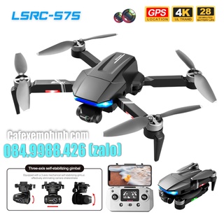 Máy bay flycam S7S 4k gimbal 3 trục có Gps bay 600 động cơ brushless mạnh mẽ Play Cam