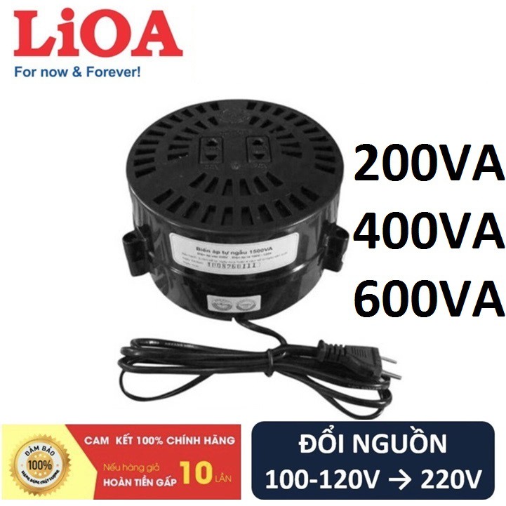 Biến áp đổi nguồn hạ áp 1 pha LiOA 200VA vào 220V~ / ra 100V~ hoặc 120V~