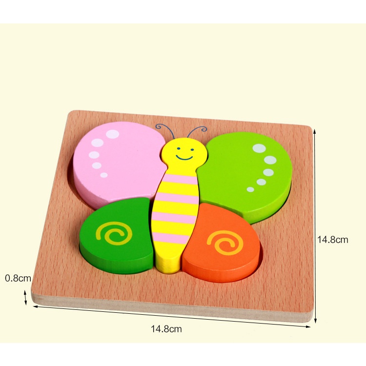 Đồ chơi ghép hình gỗ nổi 3D bằng gỗ thông minh giáo dục Montessori nhiều chủ đề giúp bé phát triển trí tuệ