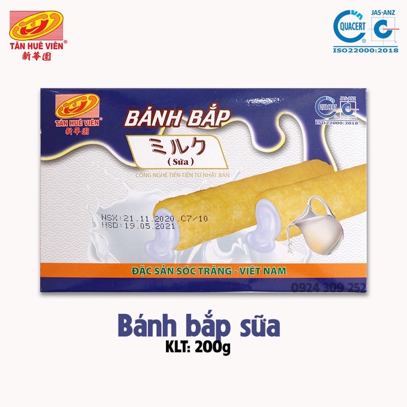 bánh bắp sữa Tân Huê Viên