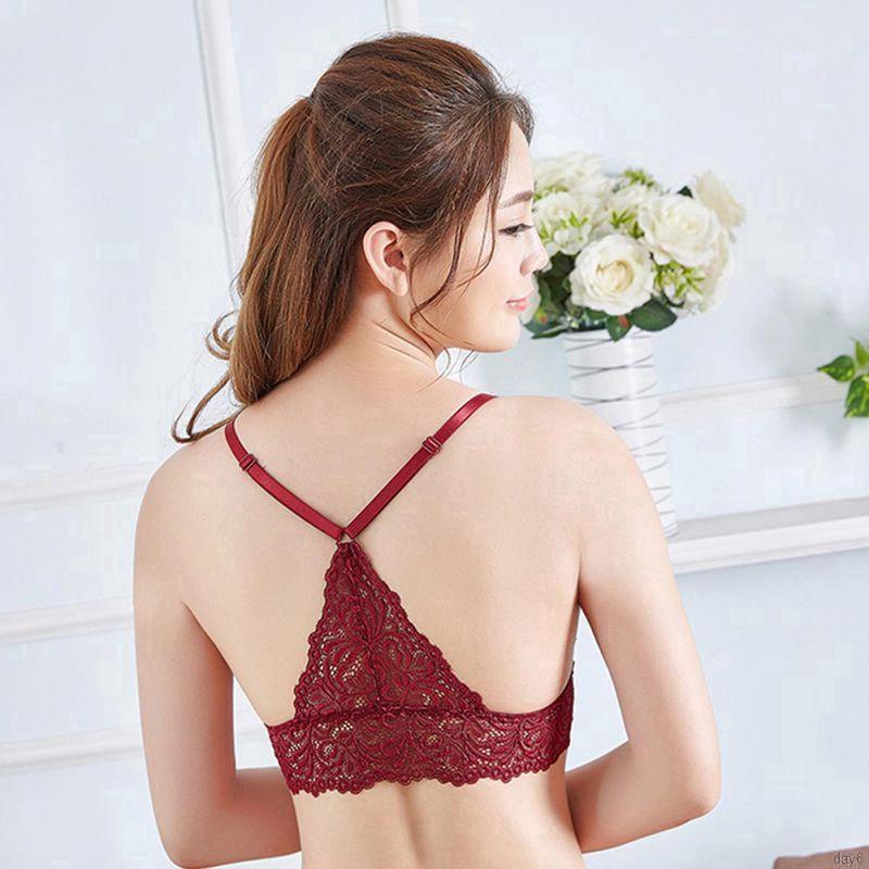 New Women Floral Sheer Lace Bralette Bra Bustier Crop Top