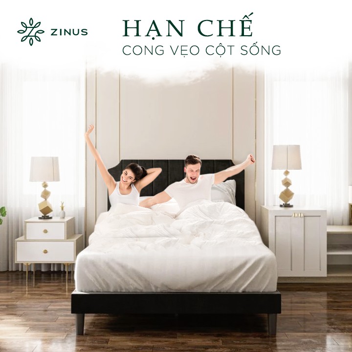 [Mã LIFEZI99 giảm 8% tối đa 50K đơn 99K] Nệm Foam Cuộn Hút Chân Không Than Hoạt Tính Cao Cấp Zinus 160x200x25cm