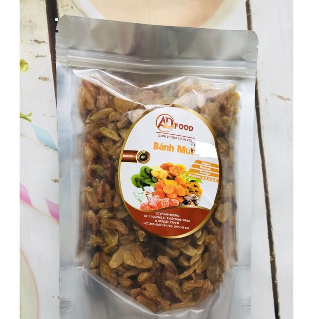 200g nho khô loại quản dài chua ngọt