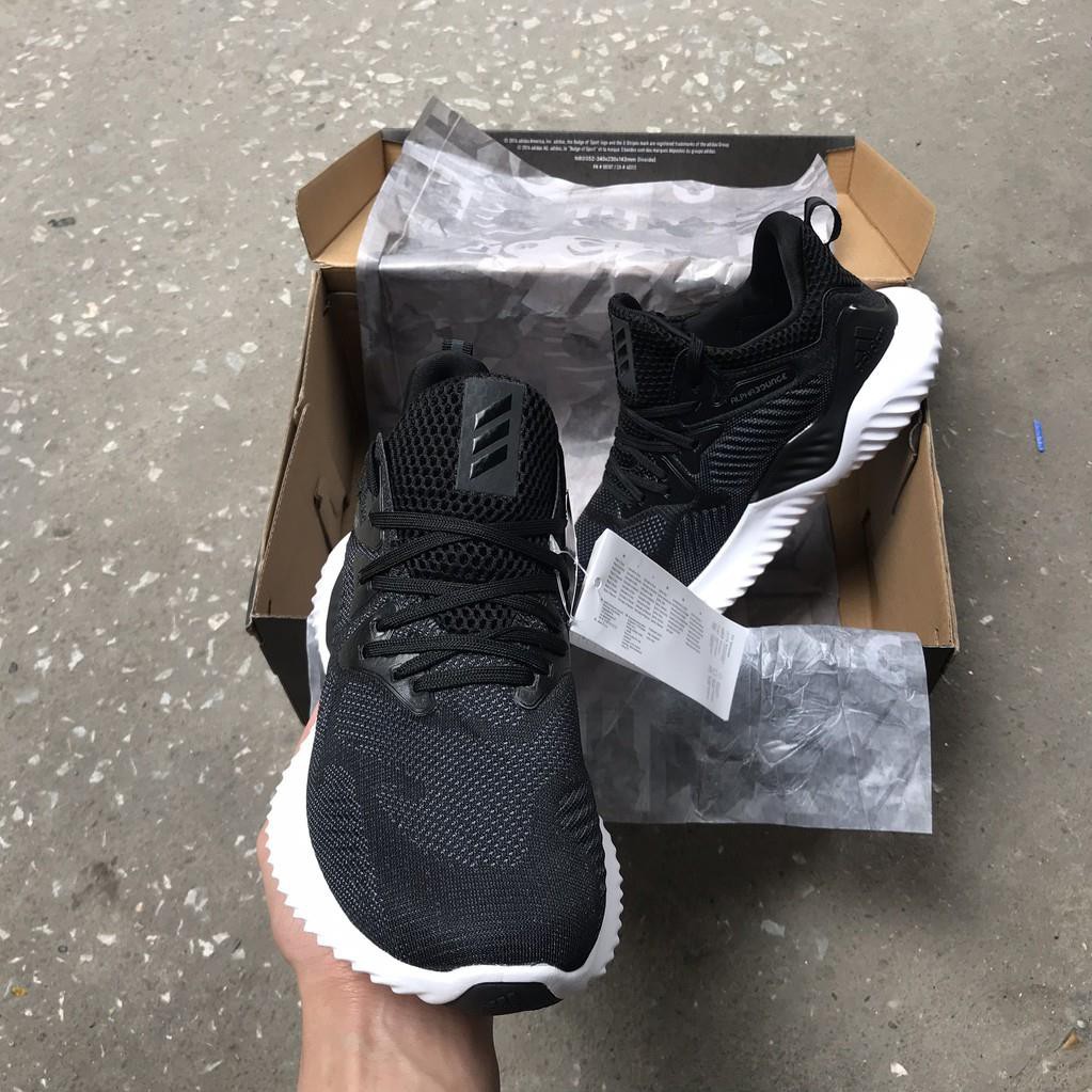 (FREESHIP+VIDEO, ẢNH THẬT) giày thể thao Alphabounce đen trắng