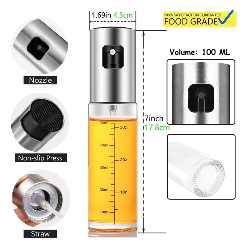 Bình Xịt Dầu Ăn / Giấm 100ML Tiện Dụng Khi Nướng BBQ