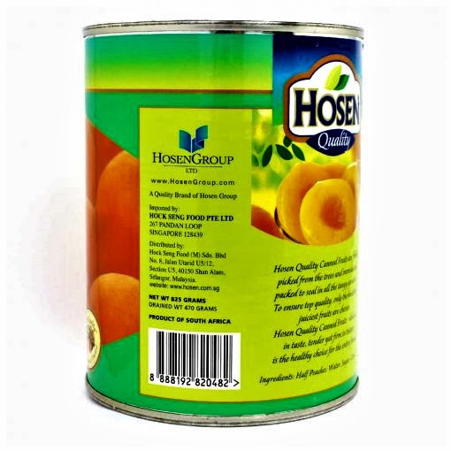 🦃 Đào ngâm Hosen 820g - SP010223