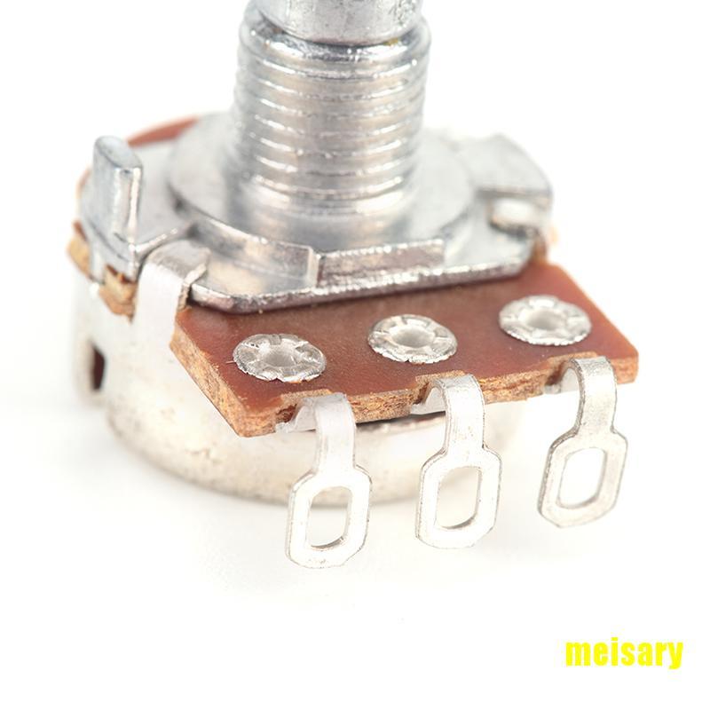 [mei] 3 pcs A250k Guitar Potentiometer Split Shaft Pots Audio Tone Switch Control eqrr