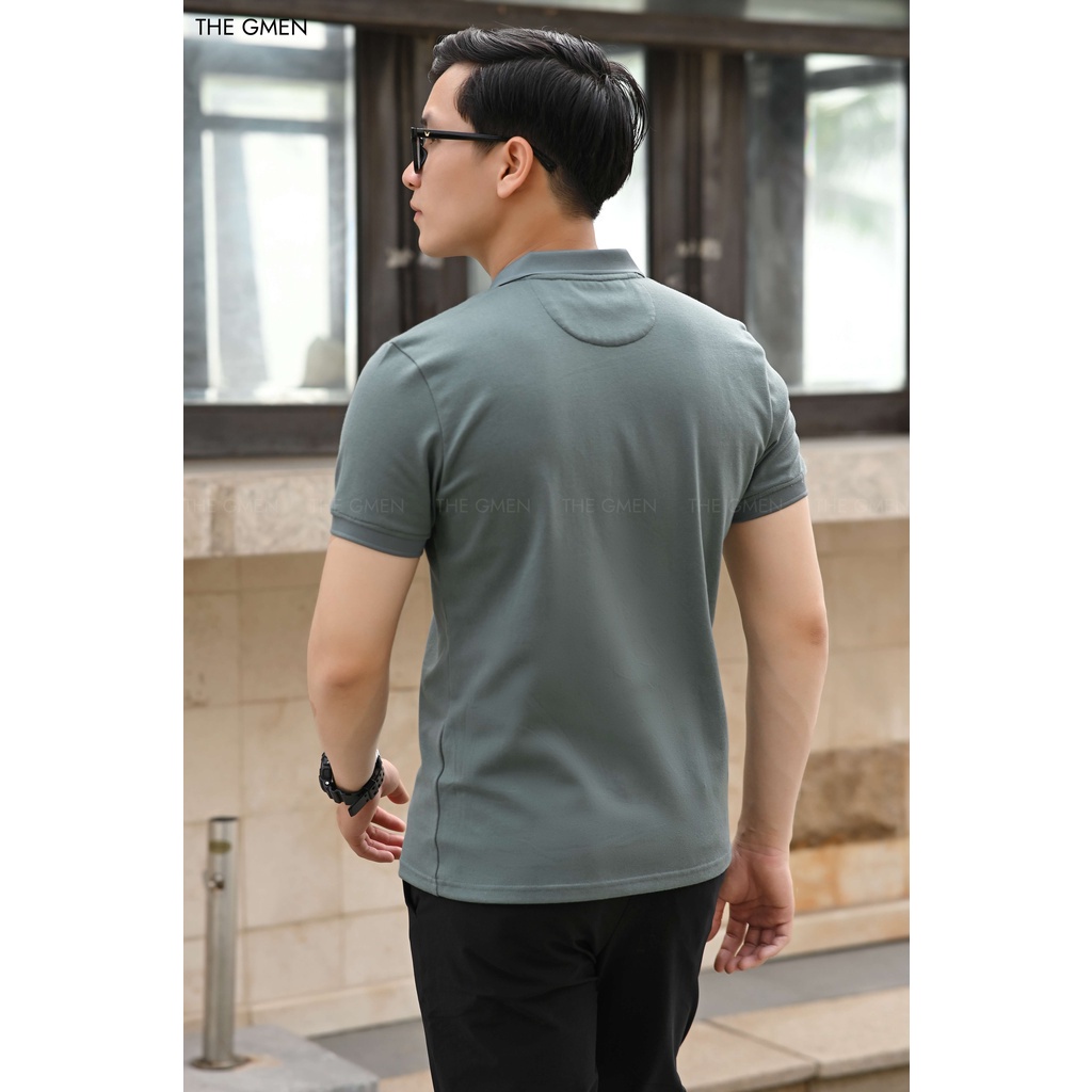 Áo Polo nam The GMEN Neil Polo thiết kế cổ chữ V đứng form, mềm mại, thoáng mát