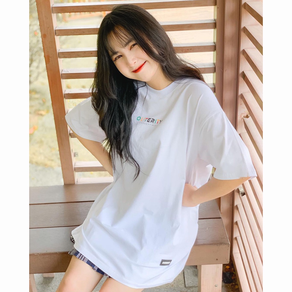 Áo Thun Nam Nữ OUTERITY Rainbow Unisex - Kiểu Áo thun tay lỡ nam nữ UNISEX áo form rộng