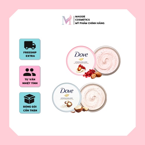 Tẩy da chết toàn thân DOVE Exfoliating Body Polish