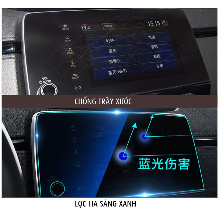 Phim cường lực dán màn hình xe ô tô Honda CRV 2017-2022