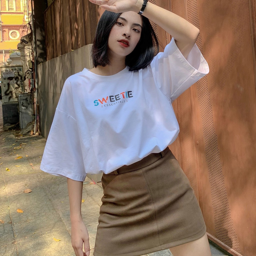 Áo thun SWEETIE LOGO Tee - Trắng - Unisex