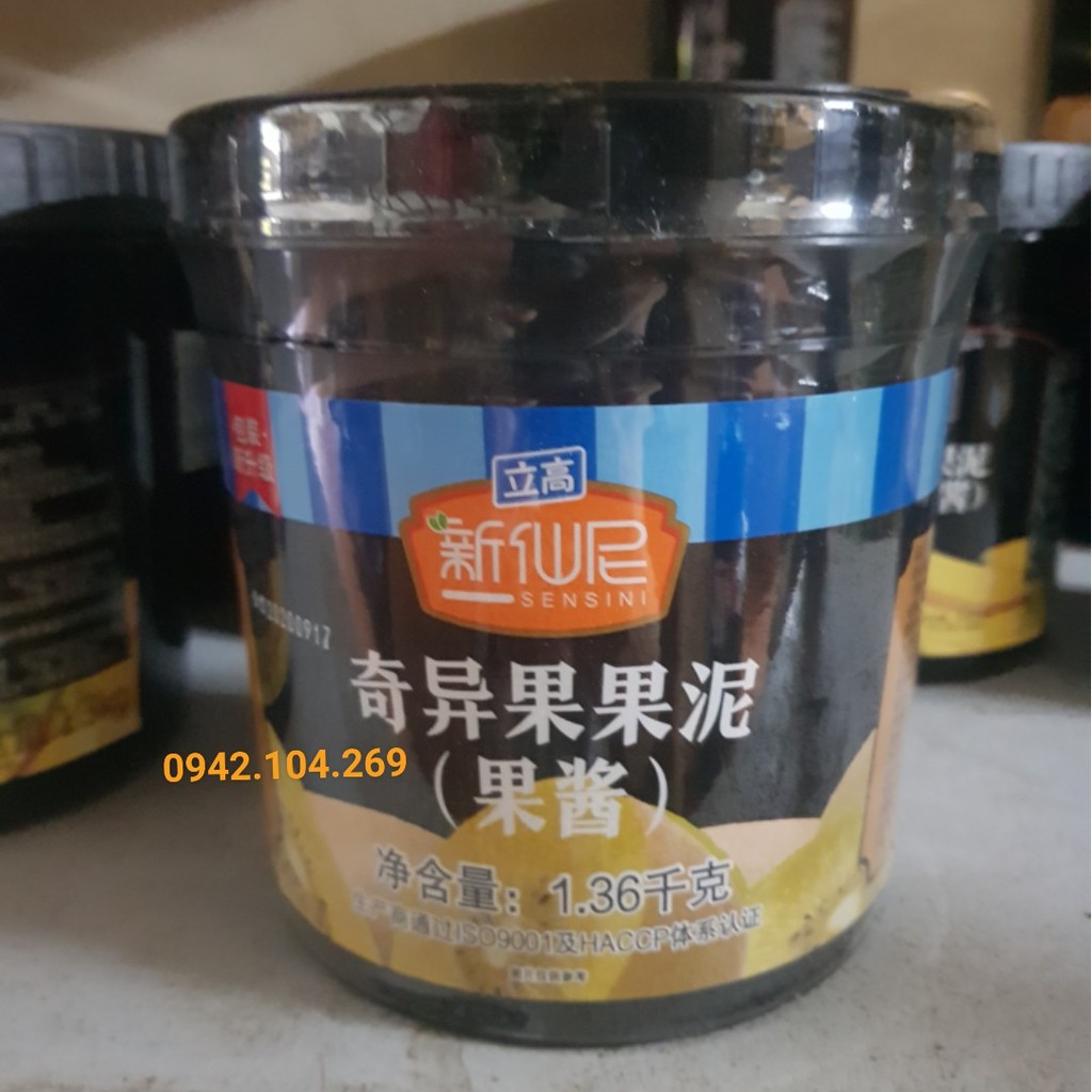 Mứt Sauce/ Sốt Kiwi vàng Sensini hộp 1,36kg