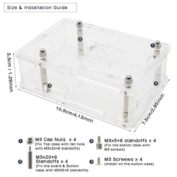 Vỏ Mica cho Orange Pi 3 | BigBuy360 - bigbuy360.vn