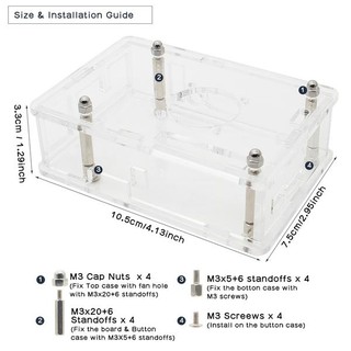 Vỏ Mica cho Orange Pi 3