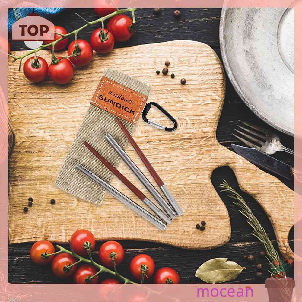 1 Đôi Đũa Gấp Gọn Tiện Dụng Mang Theo Du Lịch Cắm Trại