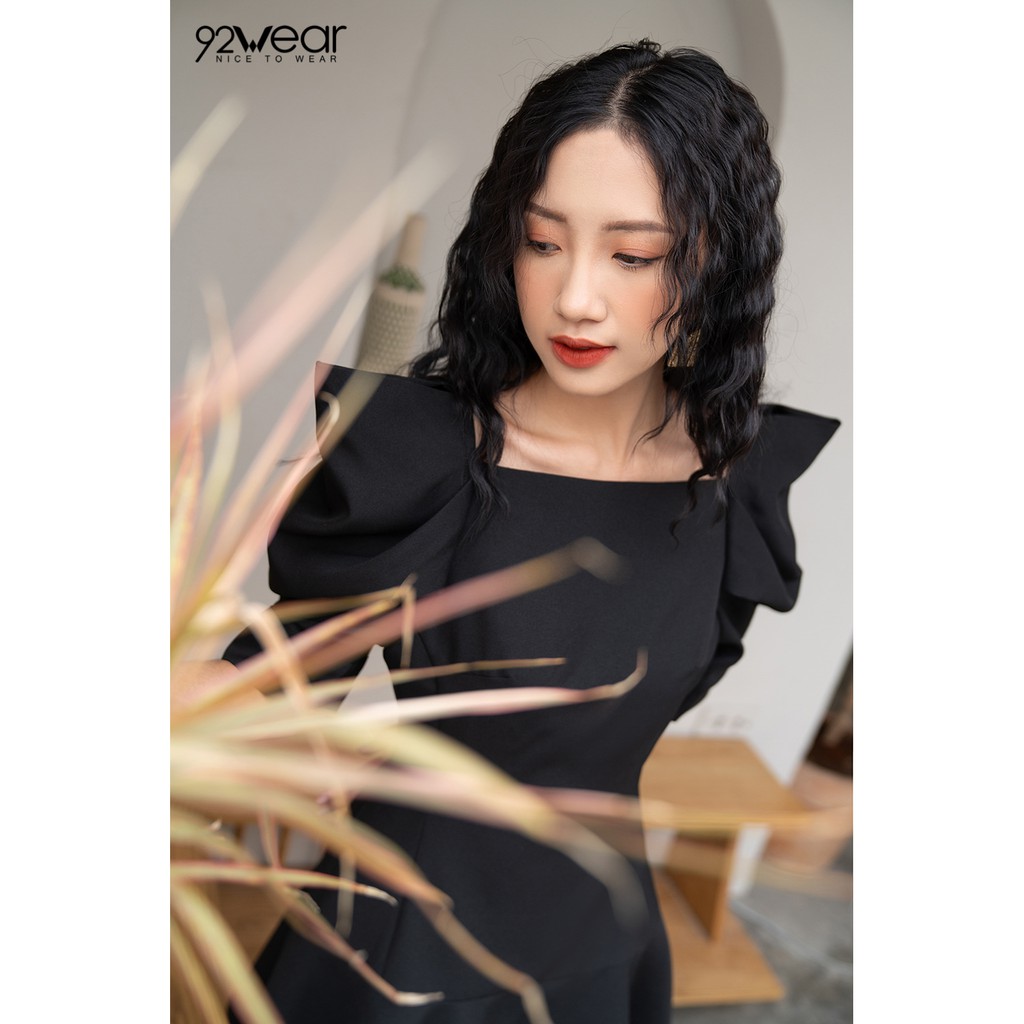 Đầm xòe ngắn tay bồng dáng dài DEW0594 - 92WEAR | BigBuy360 - bigbuy360.vn