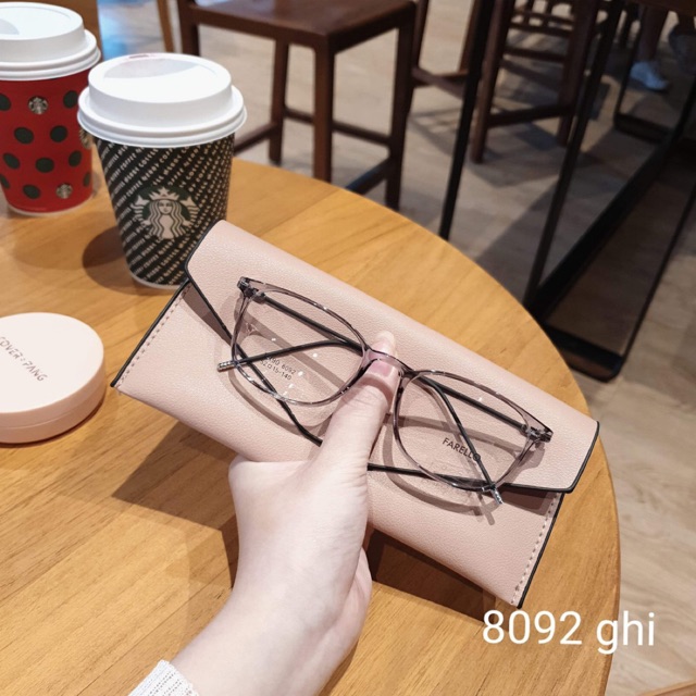 [Mã FARSSTGRE giảm 5K đơn bất kỳ] Gọng kính cận vuông, càng kính mảnh nhẹ 8092 | BigBuy360 - bigbuy360.vn