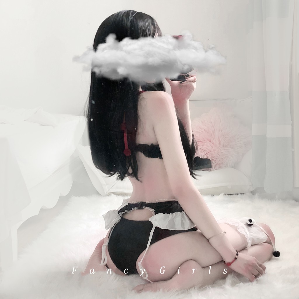 [CÓ SẴN] Set bra underwear hề đen trắng sexy cute 55 | BigBuy360 - bigbuy360.vn