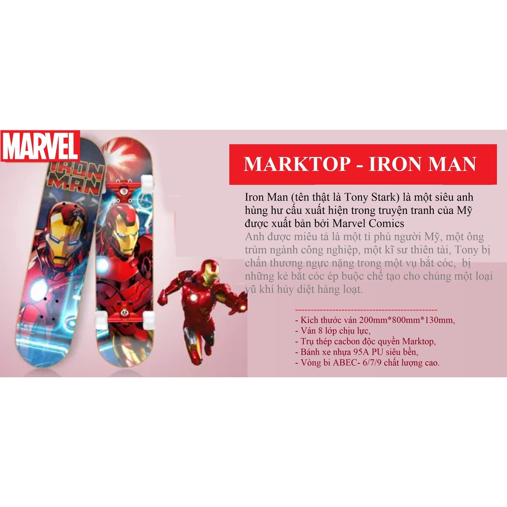 Vũ trụ ván trượt Marvel hàng xịn, cao cấp (các loại - tùy chọn)