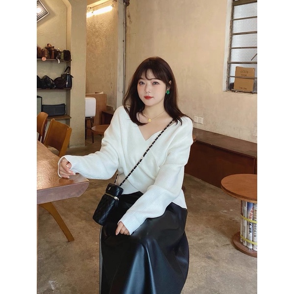 Áo len vạt chéo bigsize v1 120cm