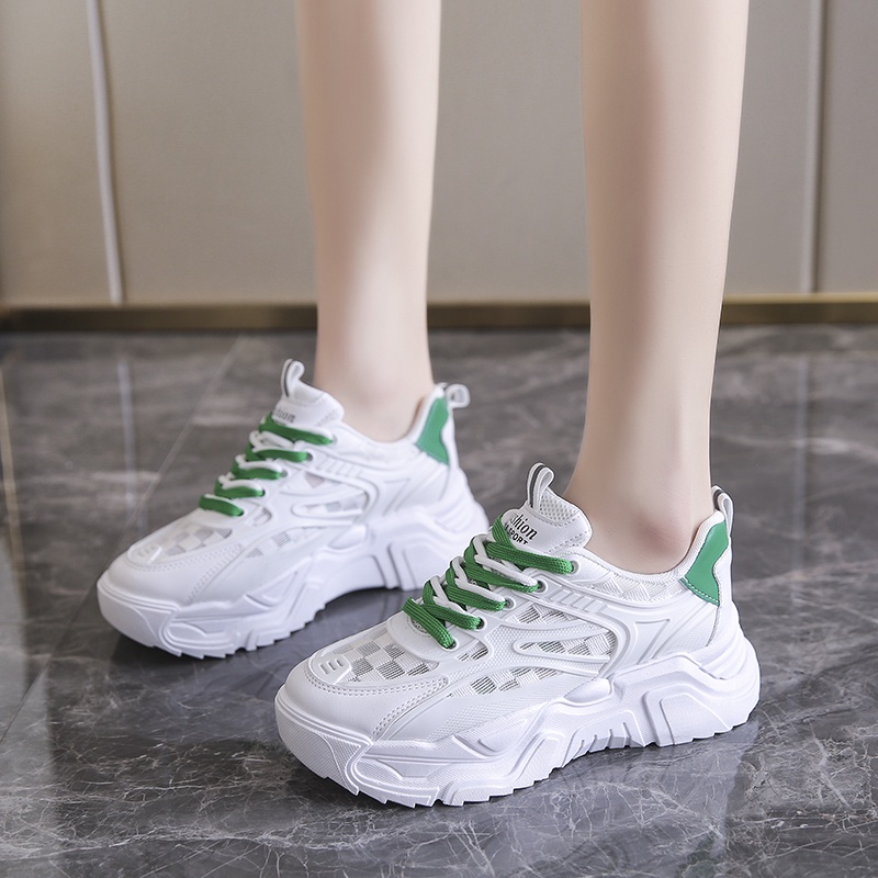 Giày Thể Thao Tăng Chiều Cao Phong Cách Thời Trang Hàn Quốc Cho Nữ