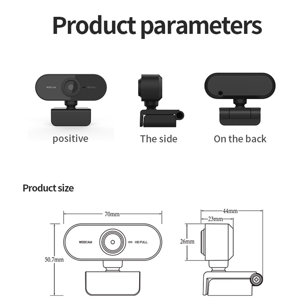 Webcam Full Hd 1080p Tích Hợp Micro Cổng USB Tiện Dụng
